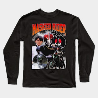 masked rider black Long Sleeve T-Shirt